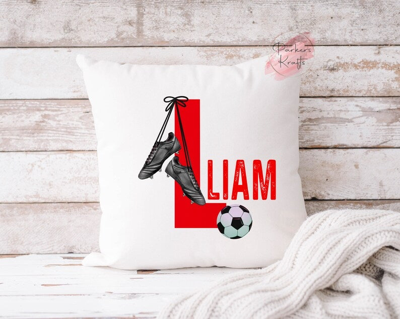 Personalised Football Initials Cushions