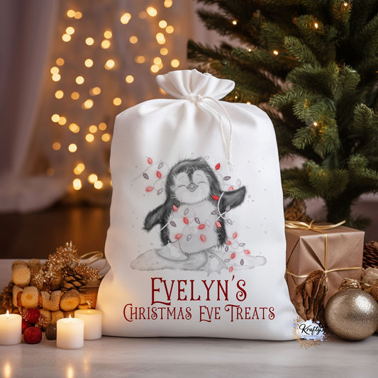 Penguin Christmas Sack