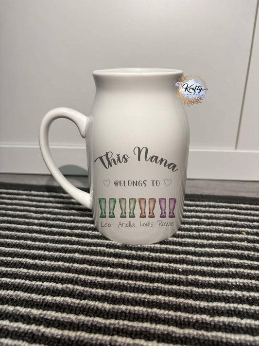 Personalised Wellies Jug