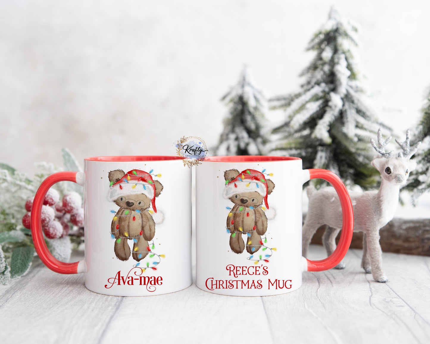 Christmas Bear Mugs