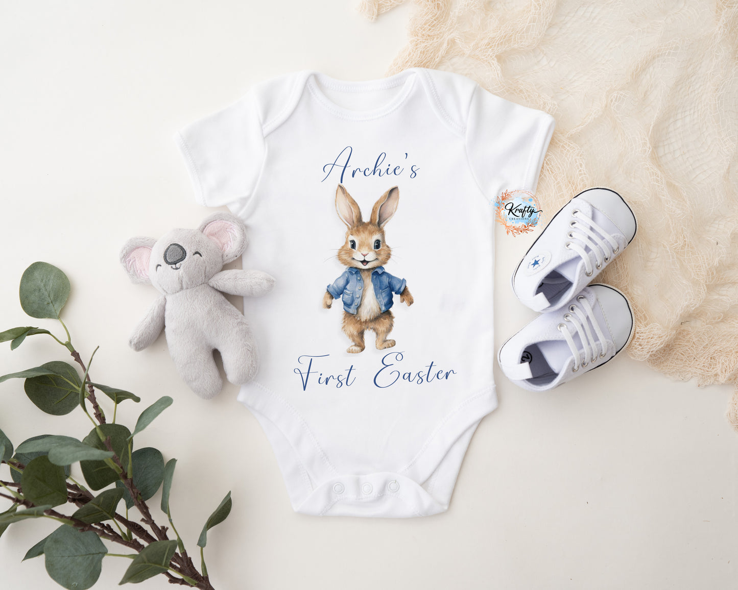 Bunny Sleepsuits / Vests - Pink or Blue