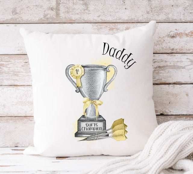 Personalised Trophy Darts Cushions