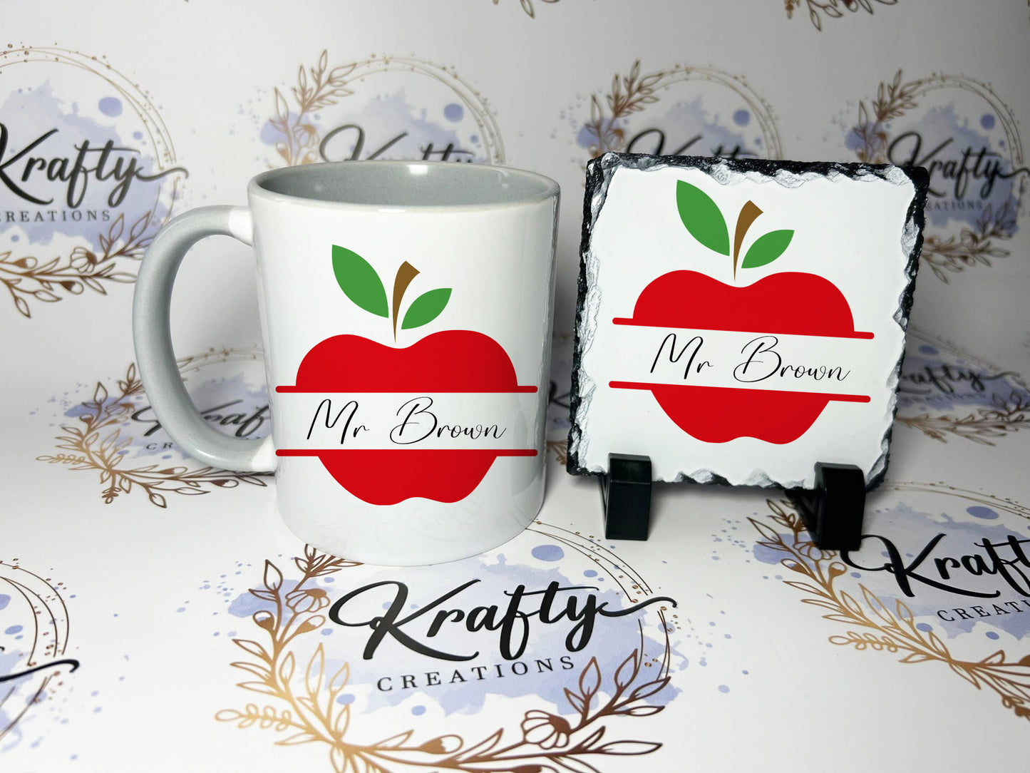 Teacher Mug - 7 Different Apple Designs