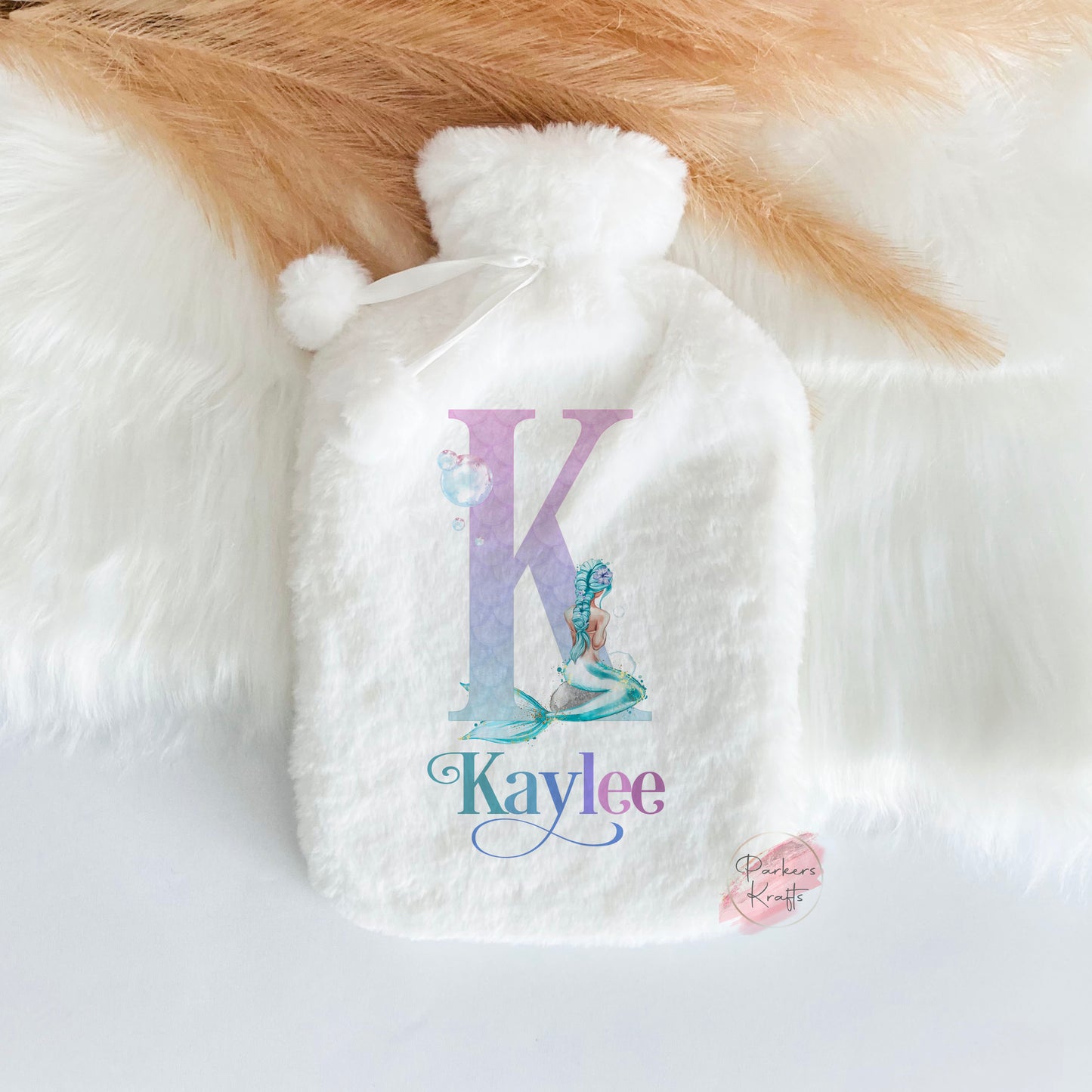 Mermaid Alphabet Hot Water Bottle