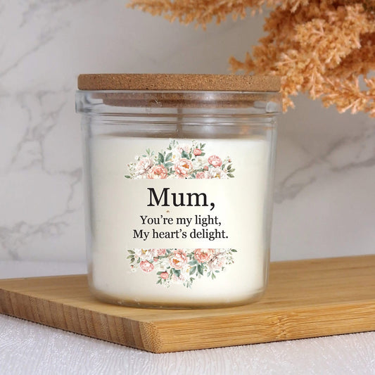 Candle with lid