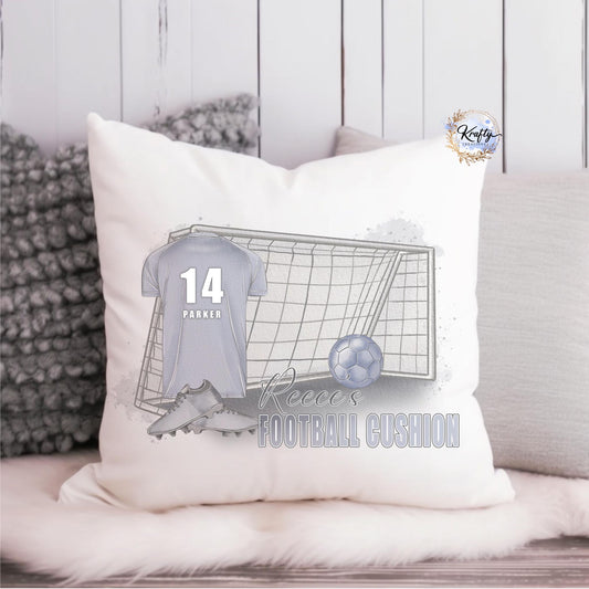 Personalised football pillow