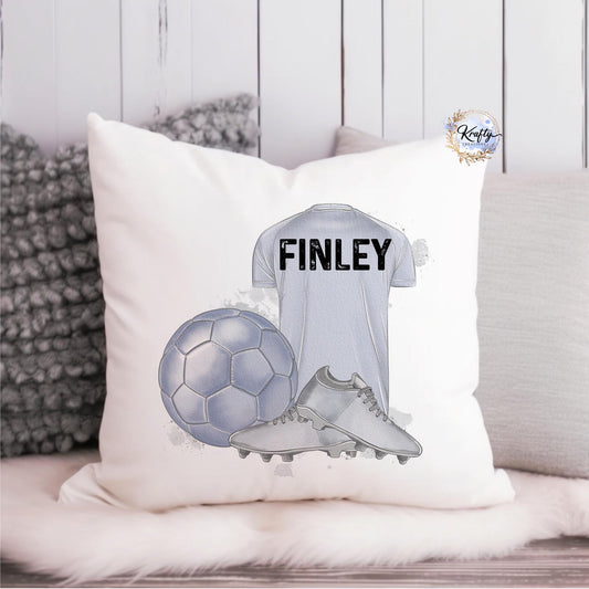 Personalised Name football T-shirt  pillow