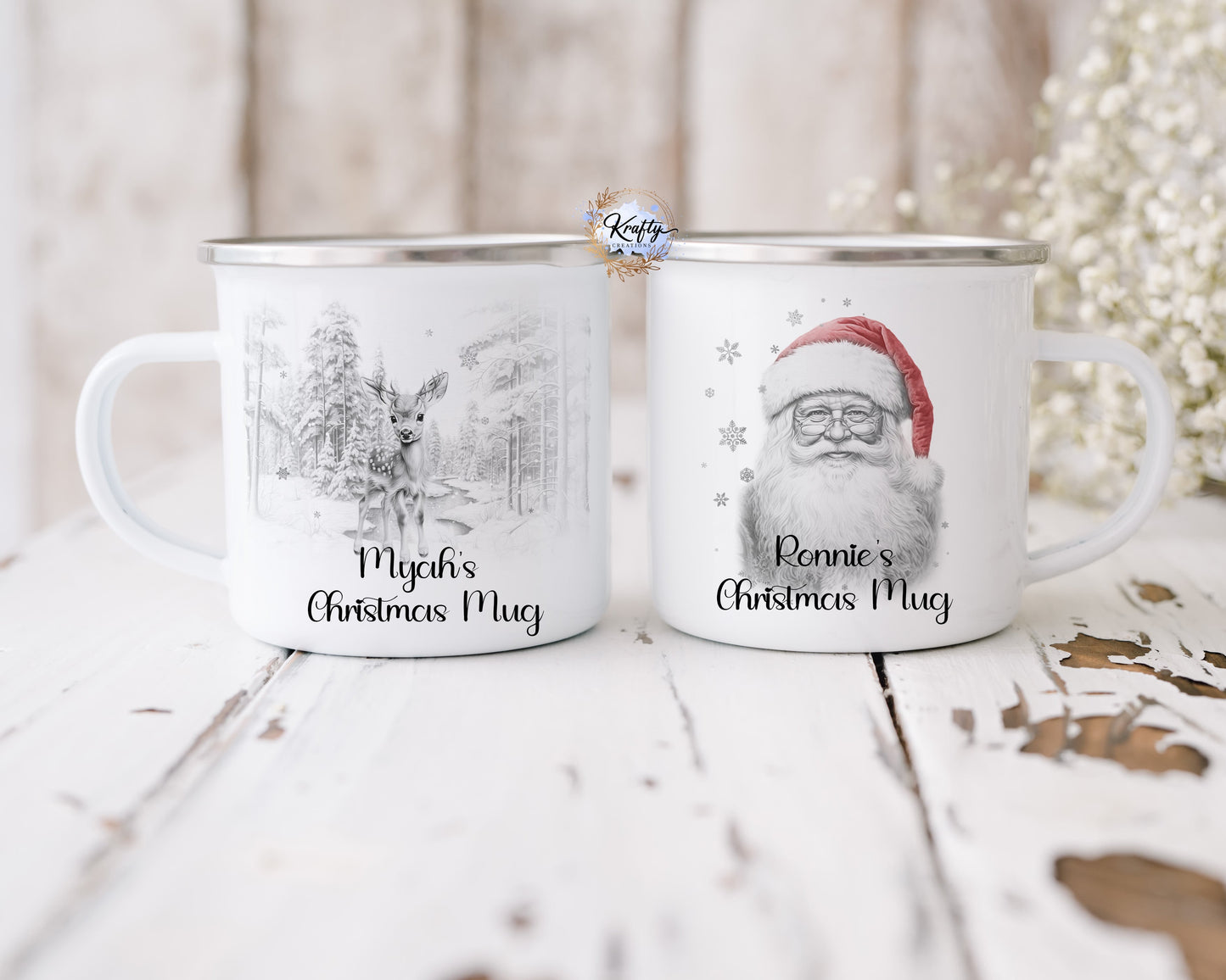 Christmas designs Enamel Mugs