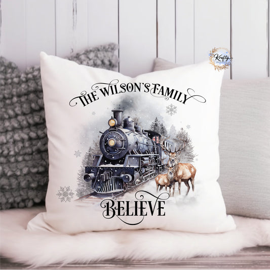 Polar express train pillow