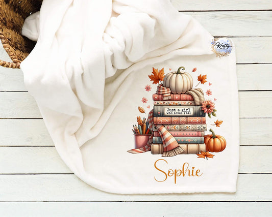 Personalised autumn blanket