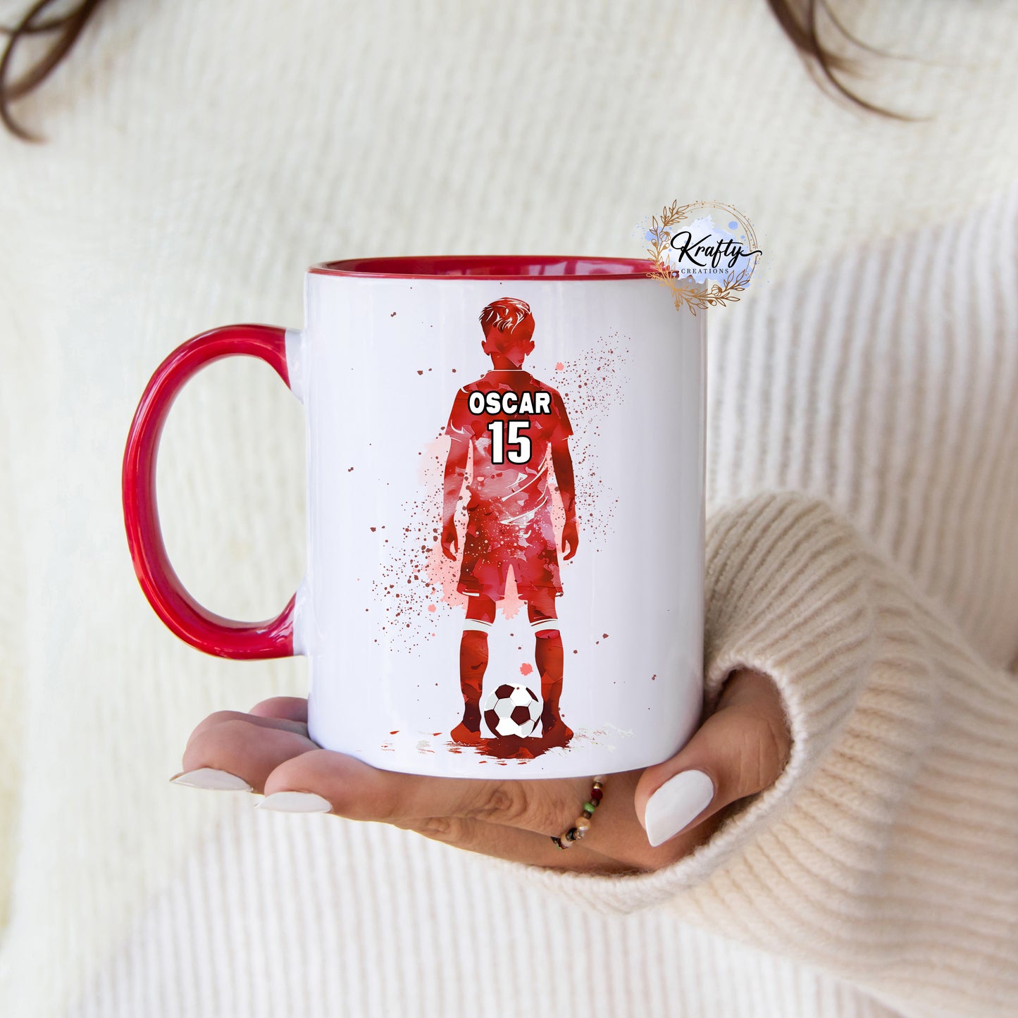 Splash Football Player Mug