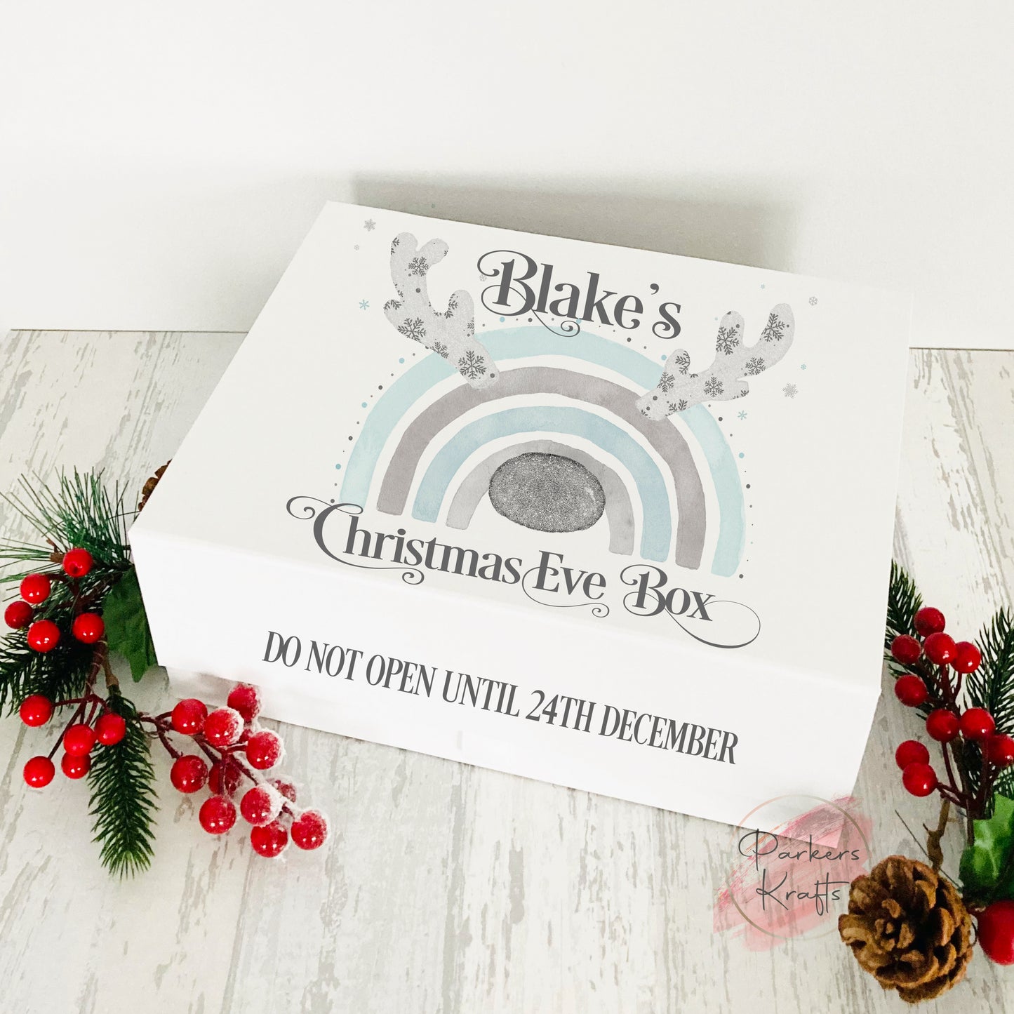 Personalised Christmas Eve Boxes - Reindeer Rainbows