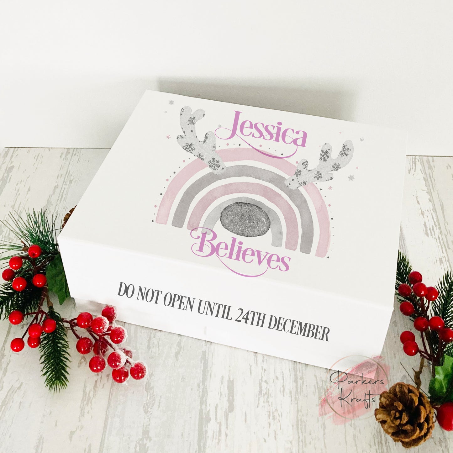 Personalised Christmas Eve Boxes - Reindeer Rainbows