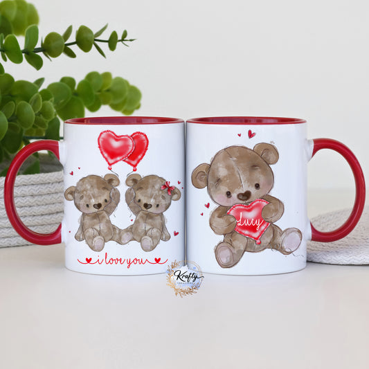 Personalised Teddy Bear Mugs