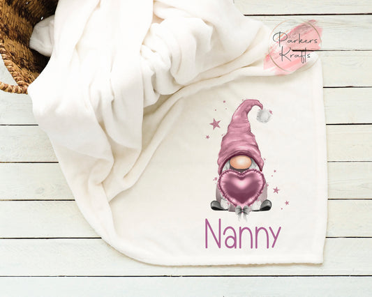 Personalised Gonk Blankets - Pink / Blue