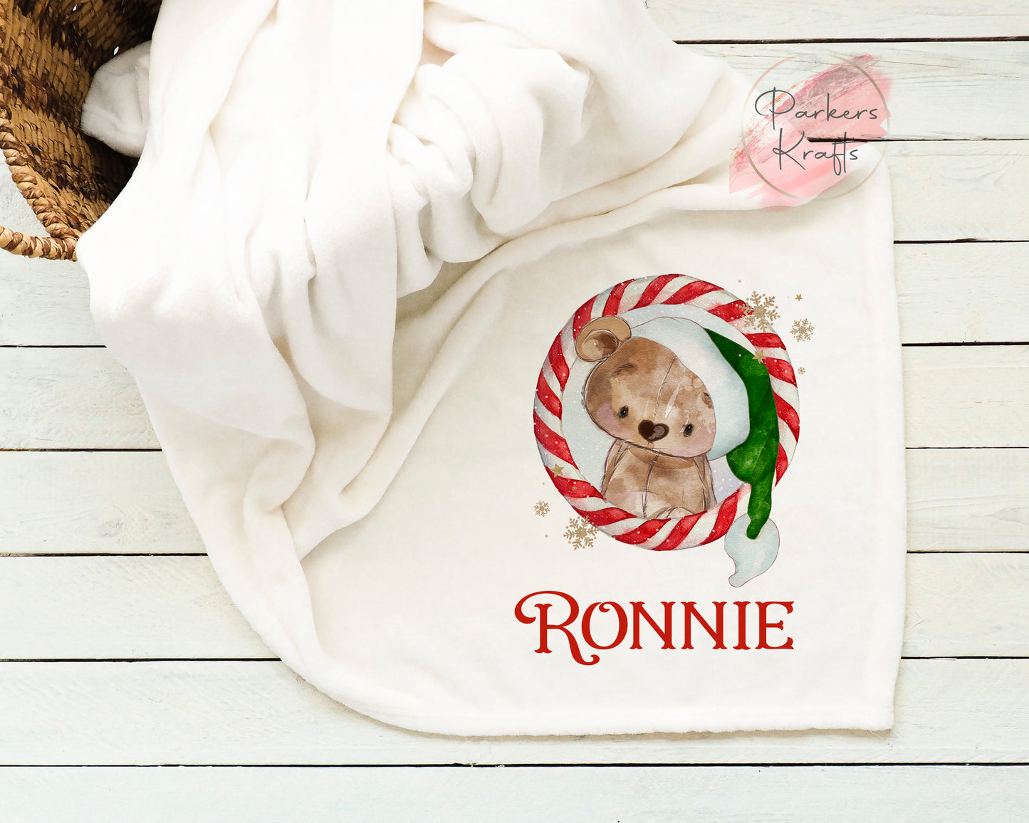 Personalised Teddy Bear Blanket