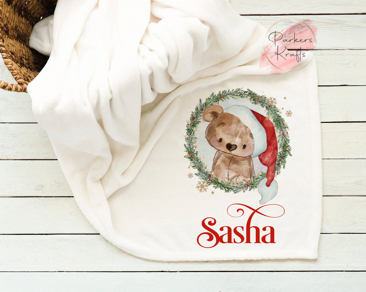 Personalised Teddy Bear Blanket