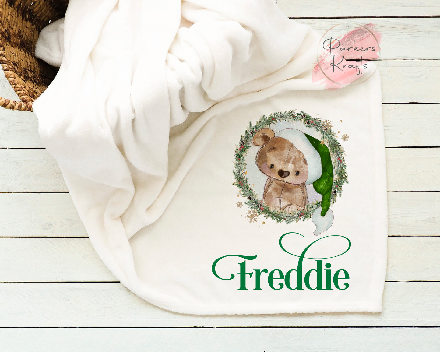 Personalised Teddy Bear Blanket