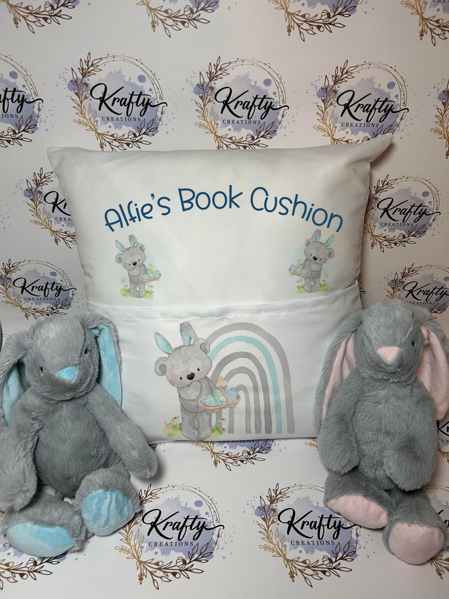 Easter Book Cushion & Bunny