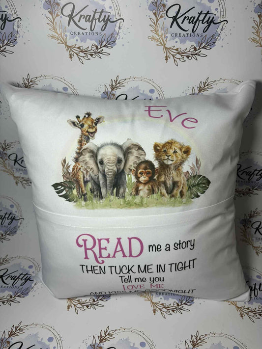 Book Cushion - Safari Reinbow