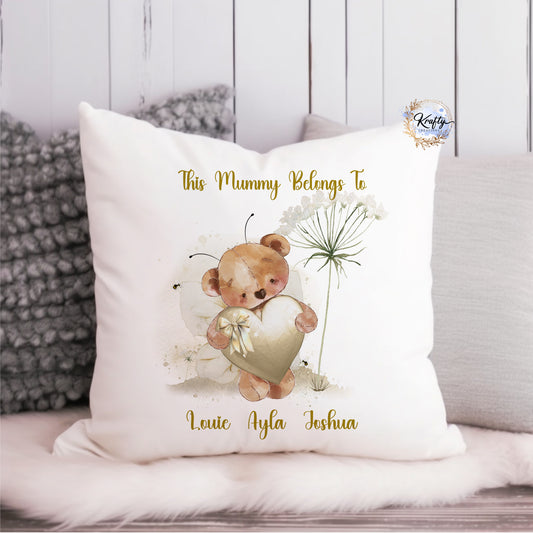 Heart Bear Flower Cushions