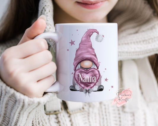 Personalised Gonk Mug - Pink & Blue Gonks