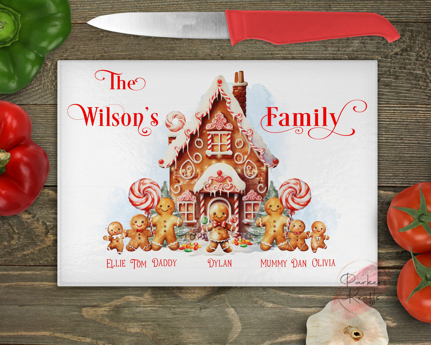 Gingerbread House Chopping Board