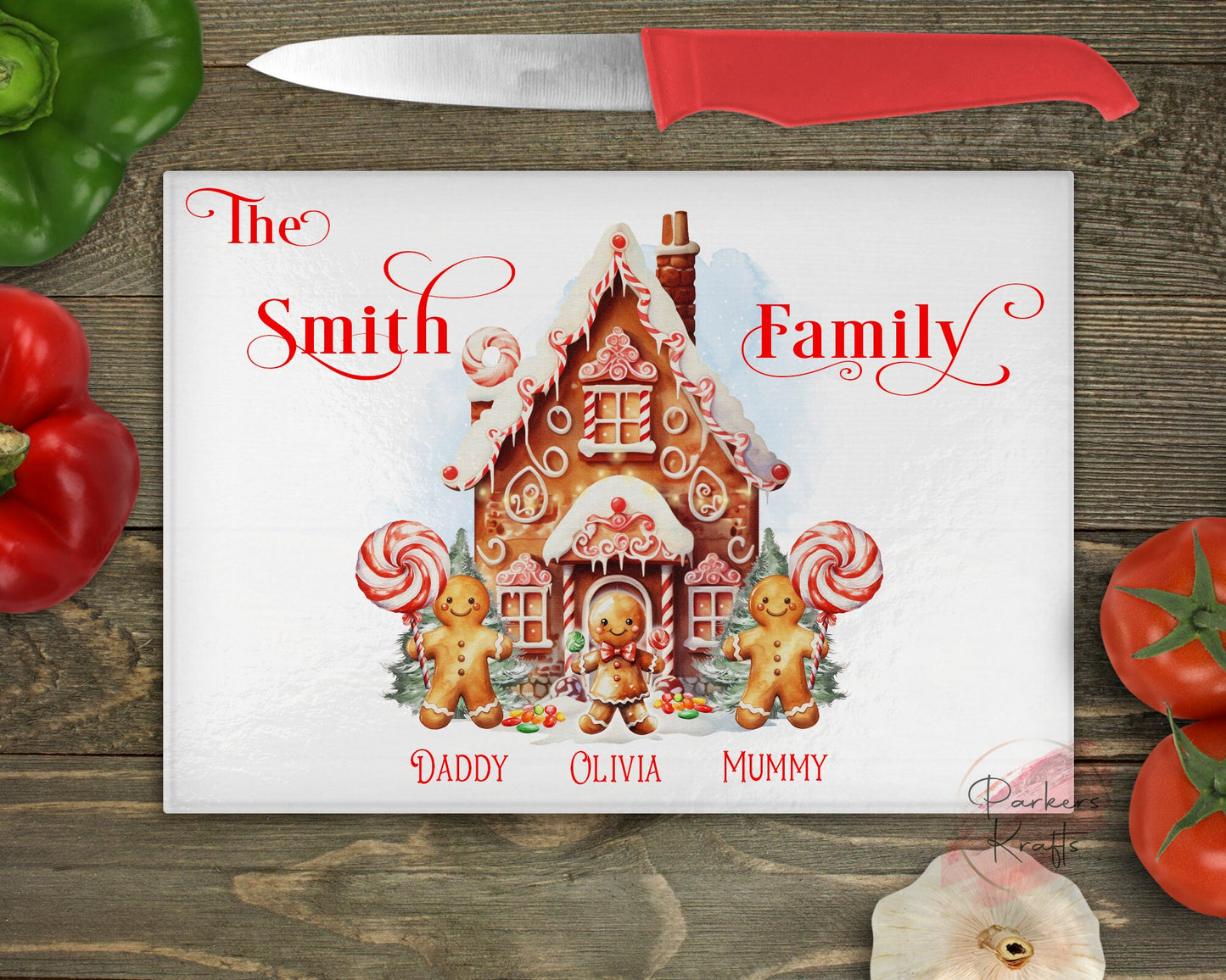 Gingerbread House Chopping Board