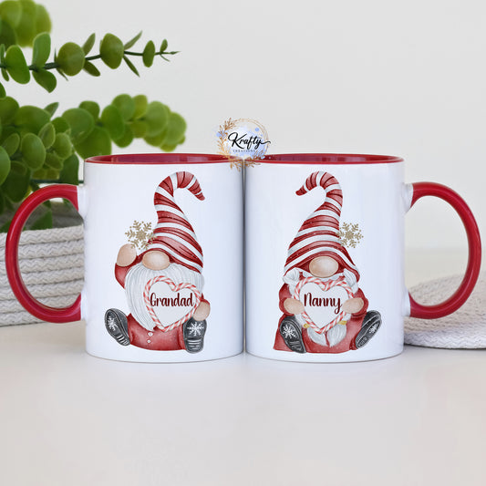 Personalised Gonk Mugs - Red - Different Versions