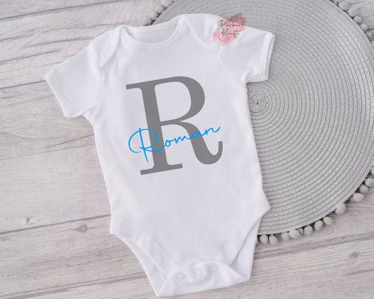 Personalised Initial / Name Baby Vest