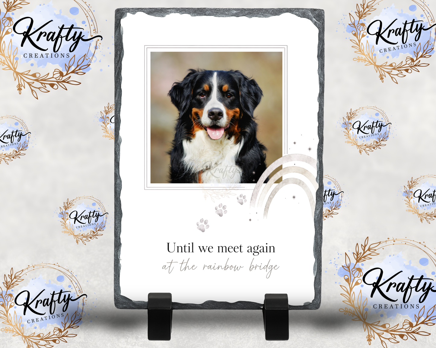 Memorial Pet Photo Slates - 12x22cm