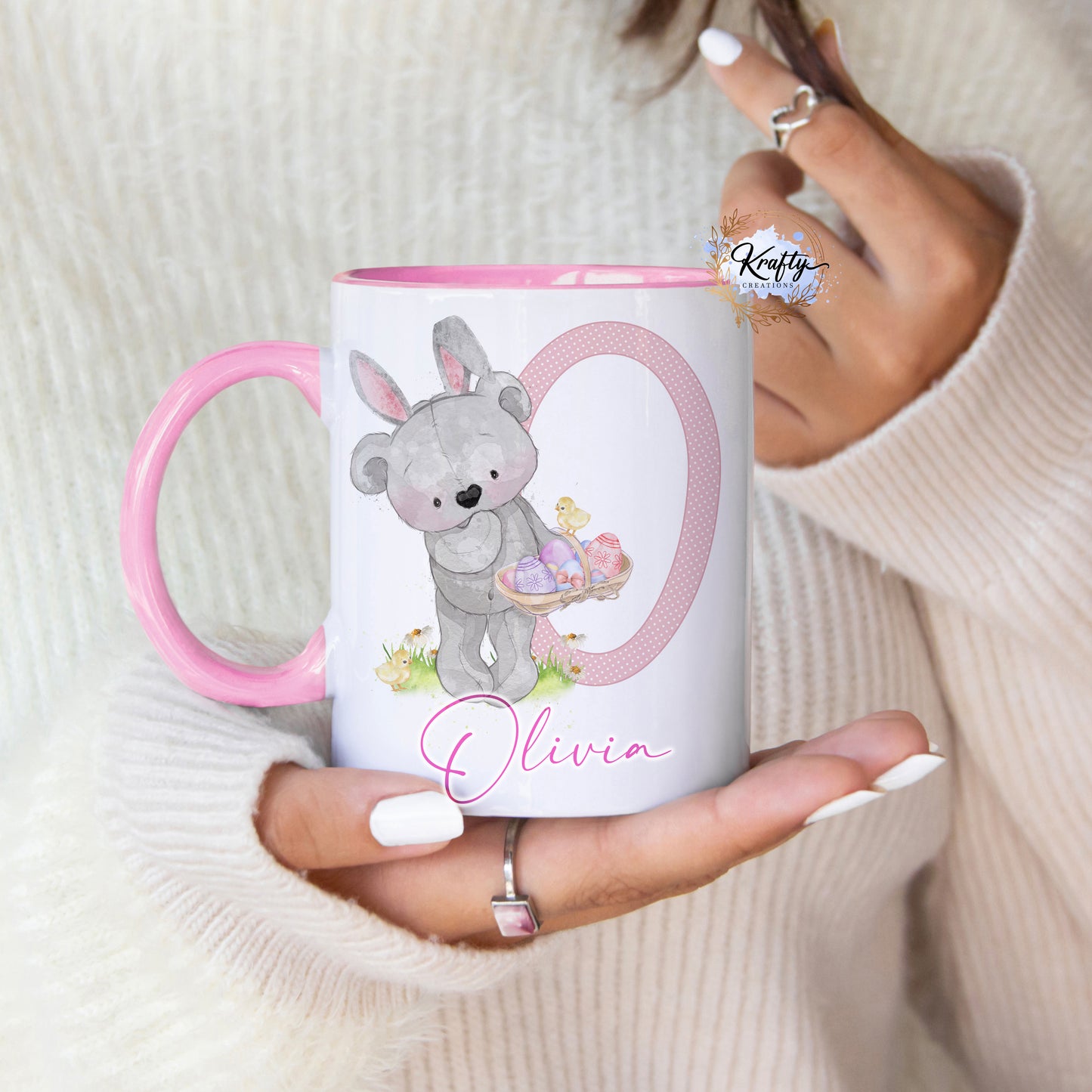 Easter Bunny Mugs - Alphabets