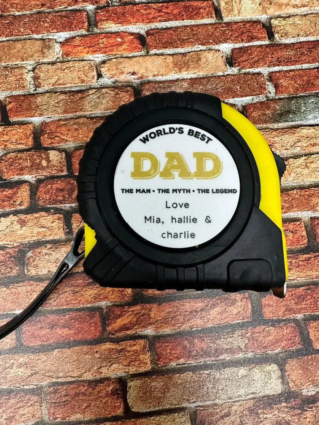 Personalised Tape Measure - World's Best Dad