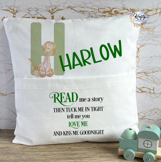 Dinosaur Pocket Cushions