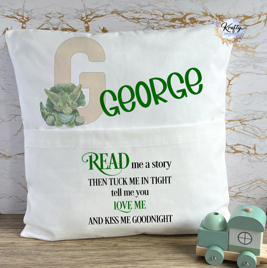 Dinosaur T-Rex Pocket Cushions