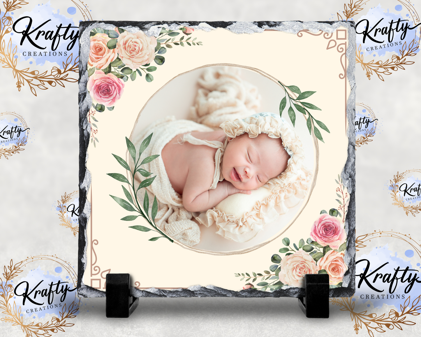 New Baby Photo Slates - 20x20cm