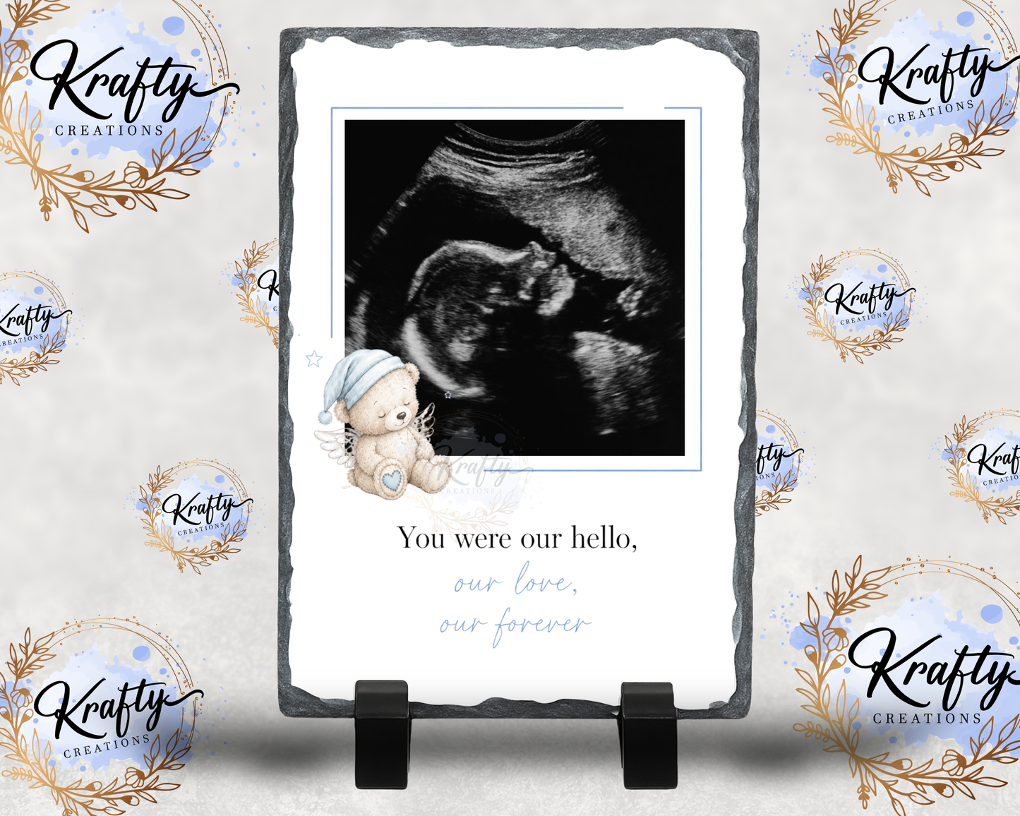 Memorial Baby Photo Slates - 12x22cm