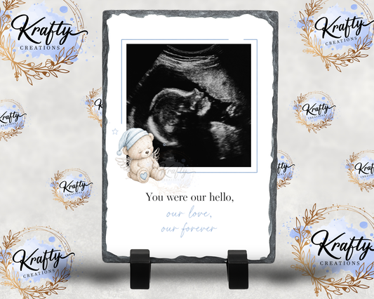 Memorial Baby Photo Slates - 12x22cm