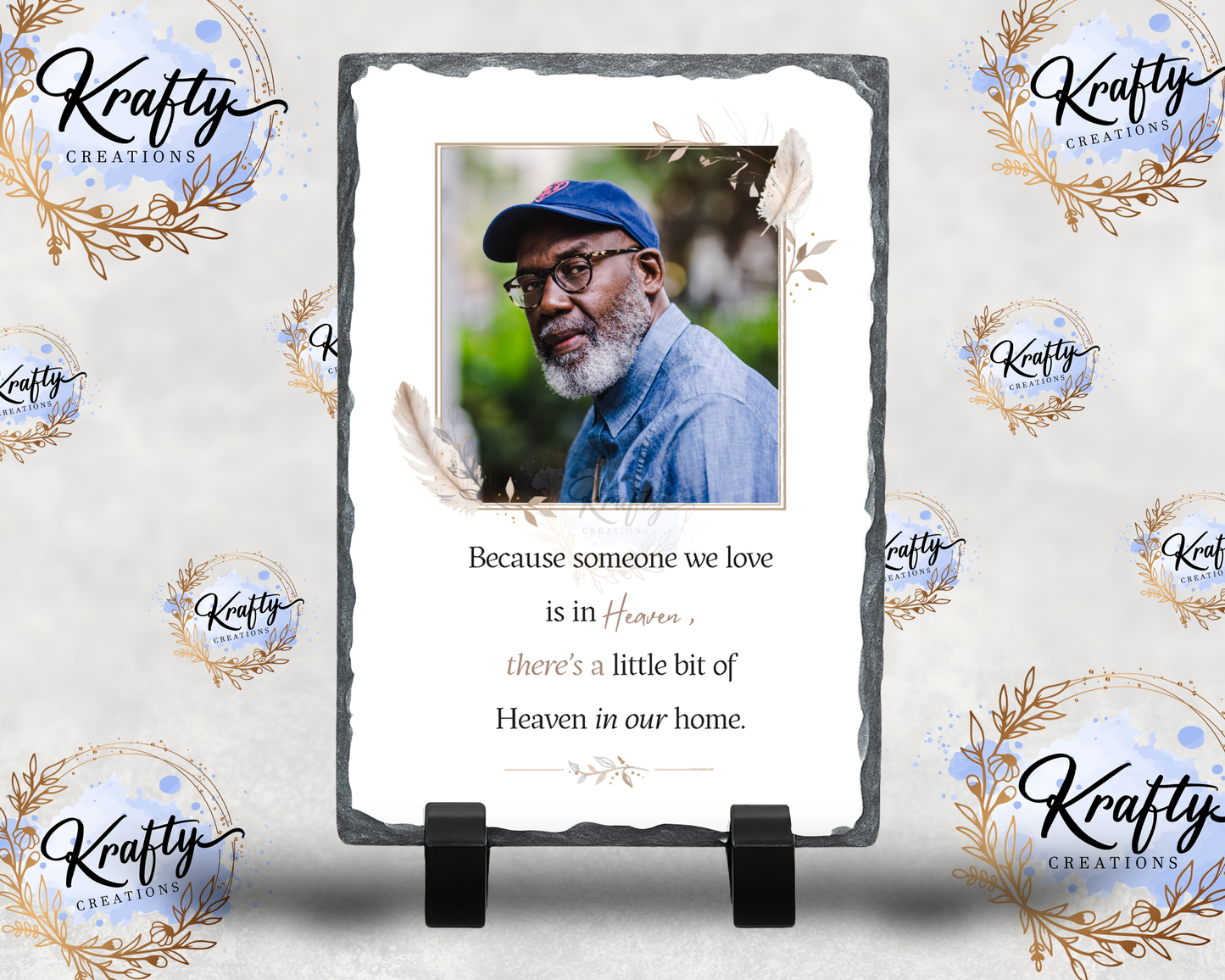 Memorial Photo Slates - 12x22cm