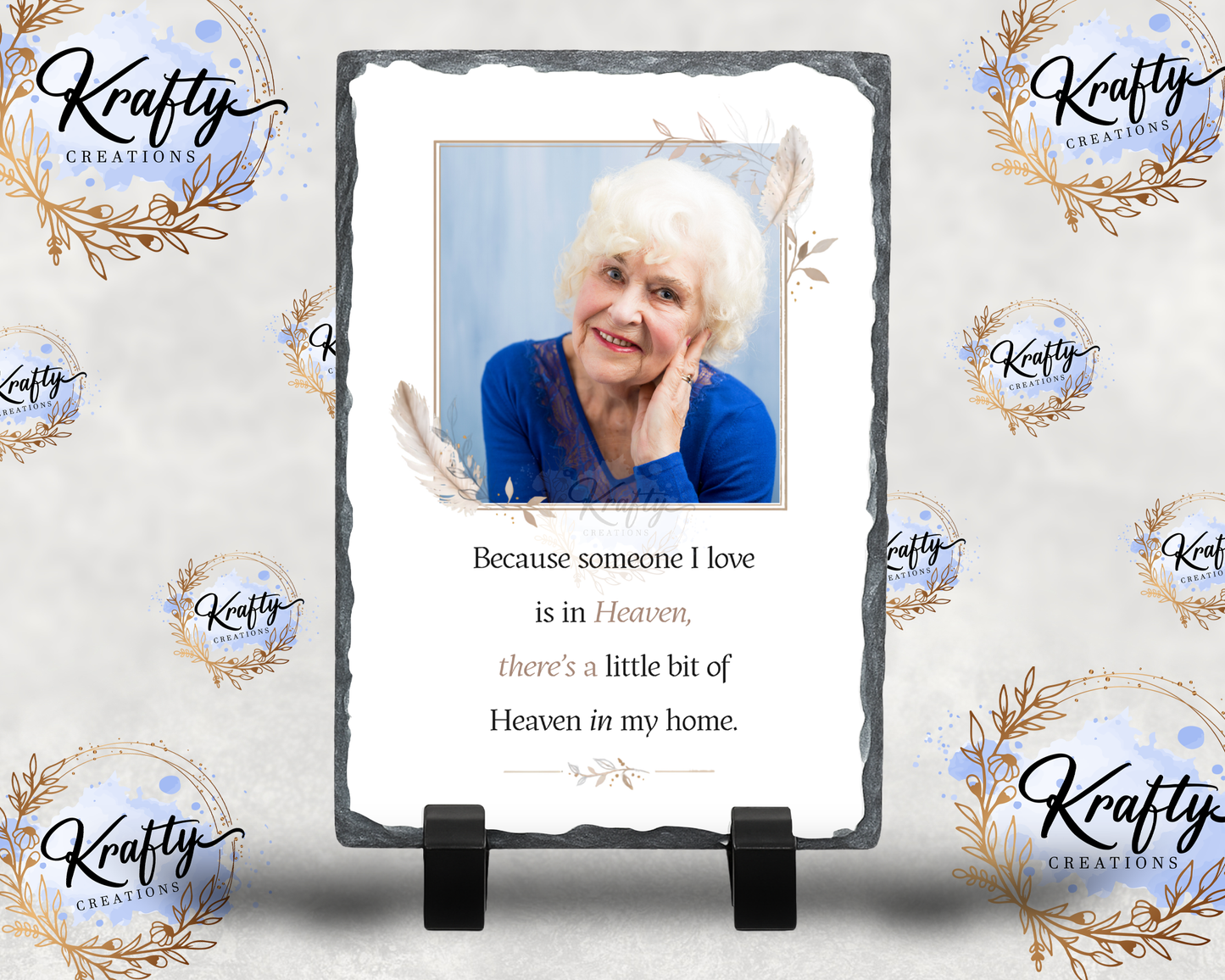 Memorial Photo Slates - 12x22cm