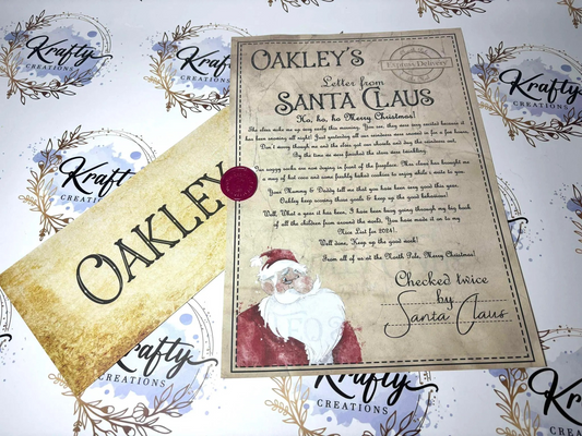 Letter From Father Christmas - Nice List!