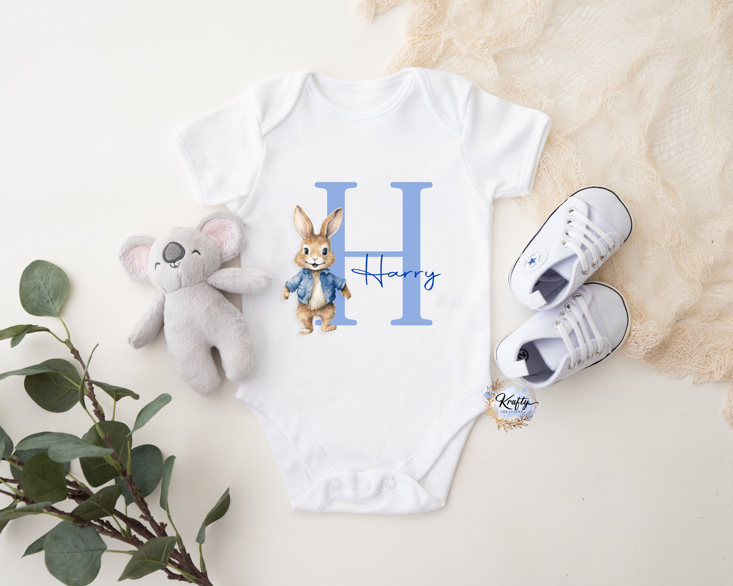 Initial Easter Sleepsuit / Vest