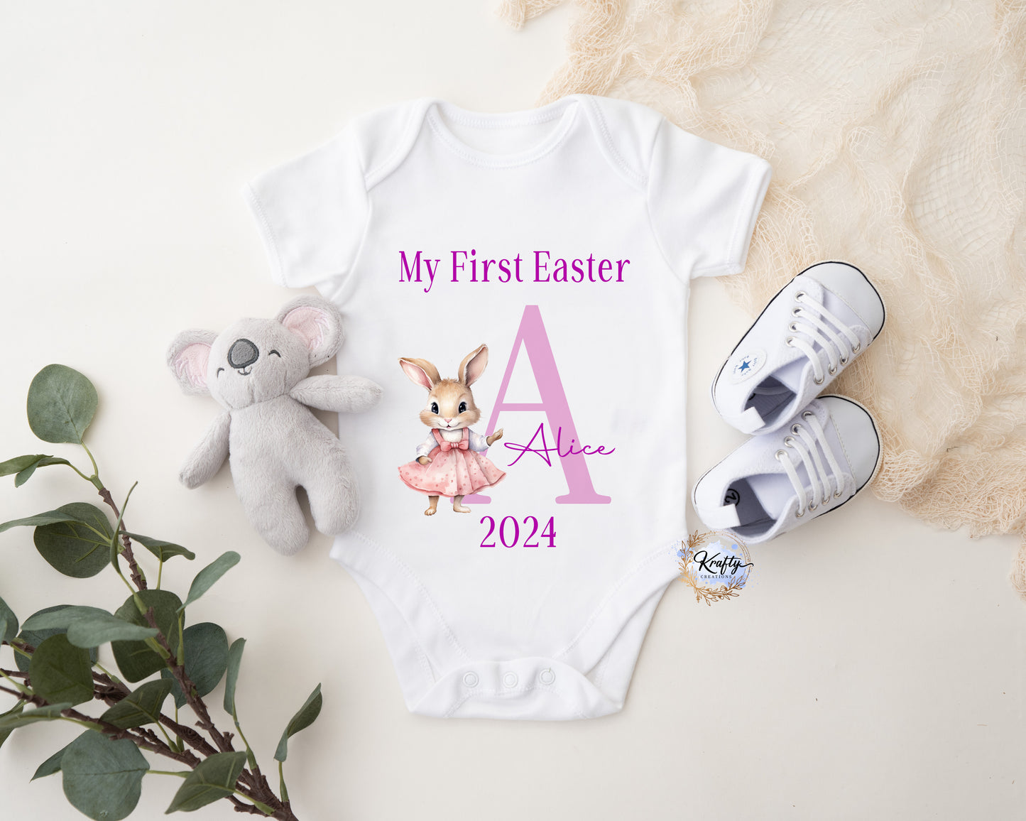 Initial Easter Sleepsuit / Vest