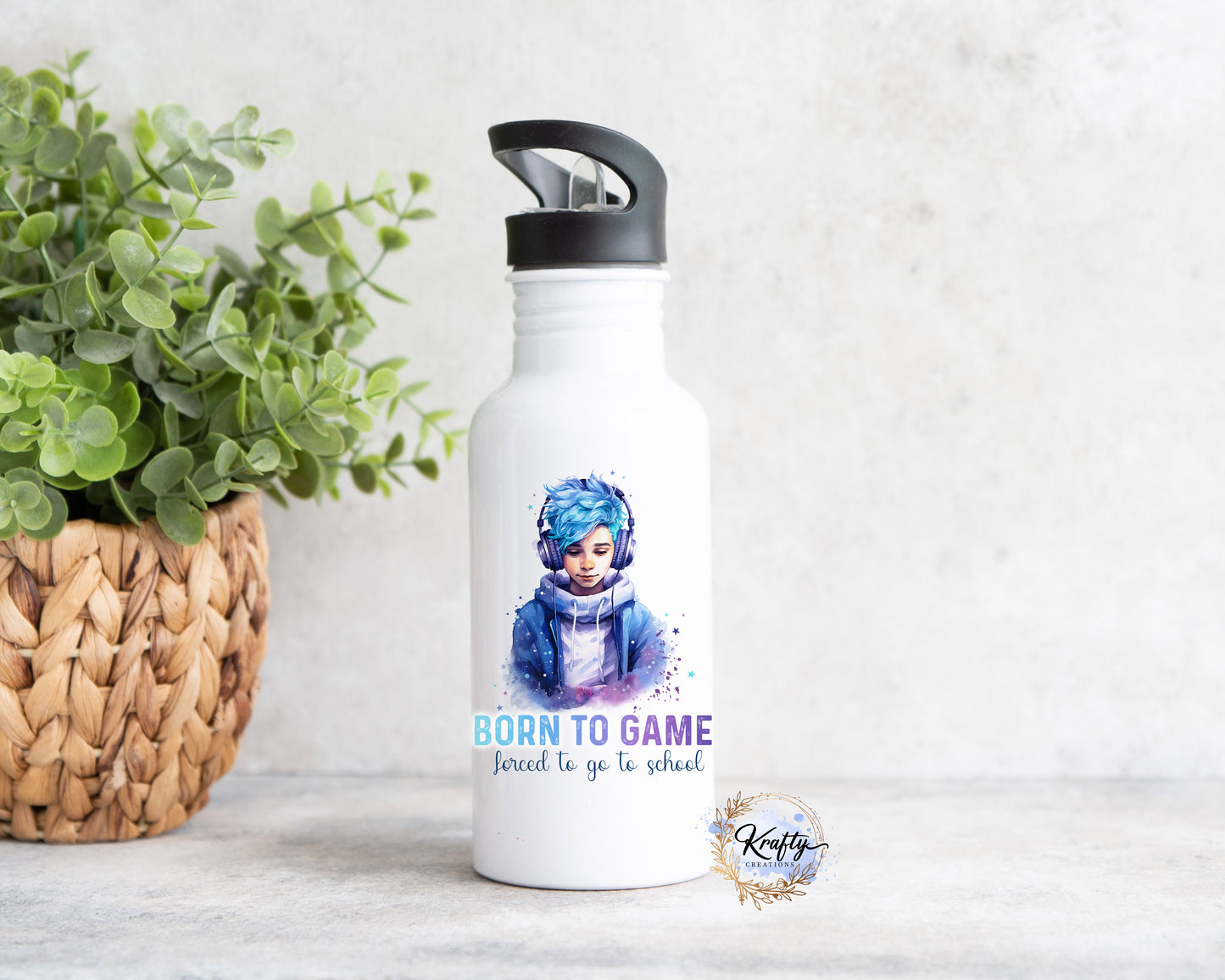 Gaming Older Boy Water Bottle