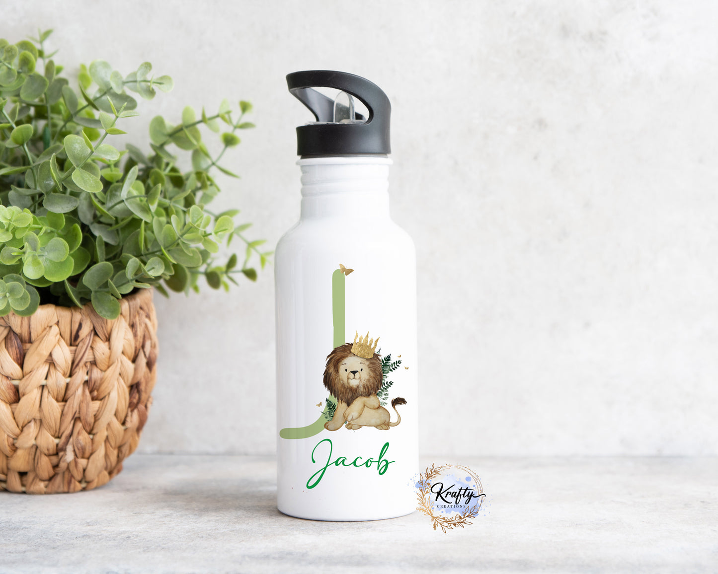 Elephant & Lion Water Bottles